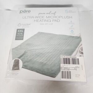 Pure Enrichment XXL Ultra-Wide Heating Pad 20x24 LCD Controller New